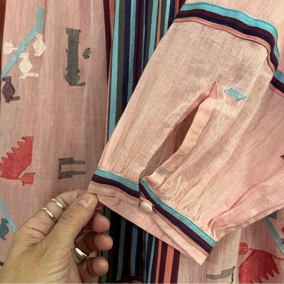 Sundance Aranza Dress by Conditions Apply – Pink Embroidered Maxi Dress (XS) - Picture 9 of 10